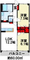 RESIAS DAZAIFU BLDG.の間取り画像