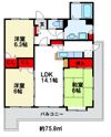 ヒールキャッスル二日市の間取り画像