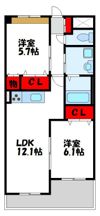 アンフェニの間取り画像