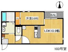 Grandtic Karen西新南の間取り画像