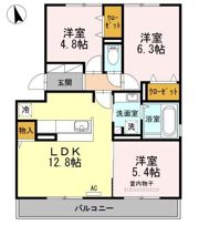 D-room小田部の間取り画像