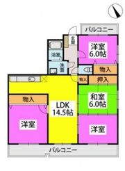 ファミール野間の間取り画像