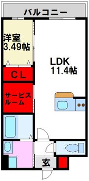 LIFEFIELD二日市南の間取り画像