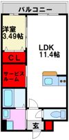 LIFEFIELD二日市南の間取り画像