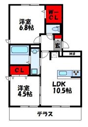 ソフィア新宮 B棟の間取り画像