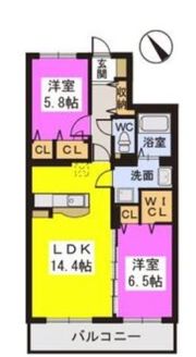 フォンターナIの間取り画像
