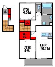 D-room唐原Bの間取り画像