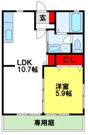 ハピネス美和の間取り画像