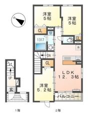 resideの間取り画像