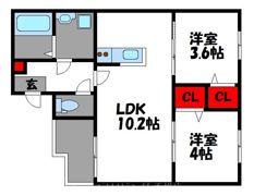 イル・フィオーレ箱崎の間取り画像