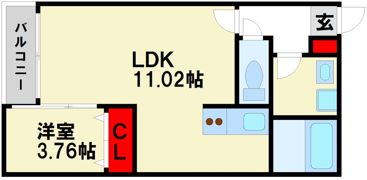 サニーガーデン紫の間取り画像