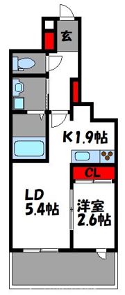 SMILEAX九産大前の間取り画像