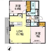 レイワパレス西新の間取り画像