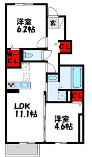 D-ROOM昴の間取り画像