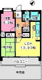 プロシード曰佐の間取り画像