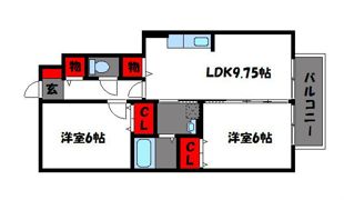 ファミール若宮の間取り画像