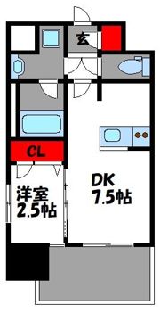 ブランシエスタ千早RJRの間取り画像
