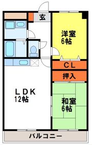 朱雀大路21の間取り画像