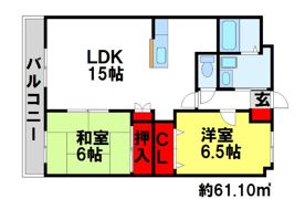 ヴァンベール筑紫野の間取り画像