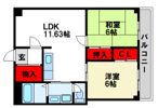 井上ビル（通古賀）の間取り画像