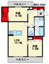 シャーメゾン ヴィラ 平田台の間取り画像