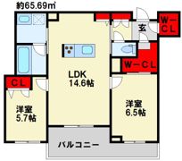 シャーメゾン ヴィラ 平田台の間取り画像