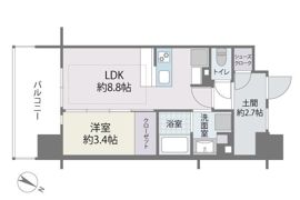 デュオフラッツ西新EASTの間取り画像