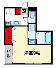 メルヴェール496朝倉街道の間取り画像