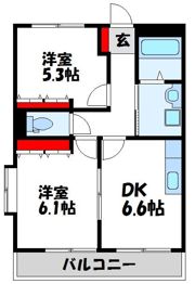 サンフィールドの間取り画像