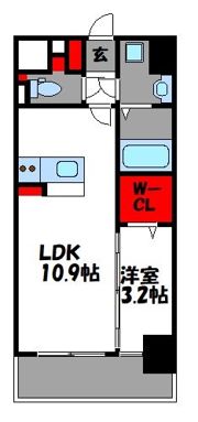ラフィネ千早の間取り画像