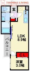 Katze筑紫の間取り画像