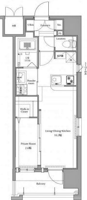ネストピア藤崎駅前の間取り画像