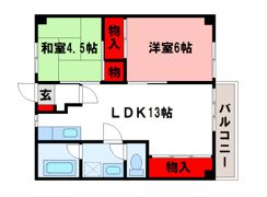 第2サンハイツ五条の間取り画像