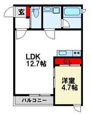 Iris Santa 二日市南の間取り画像