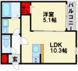 エレガンシア二日市西の間取り画像