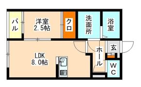 トラストコート七隈B棟の間取り画像