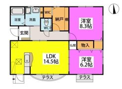 別府七丁目貸家の間取り画像