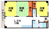 シャトレ二日市の間取り画像