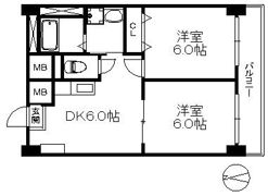 アリエス室見の間取り画像