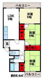 リバーサイド陶山の間取り画像