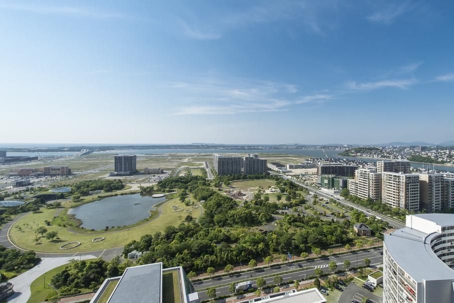 近くのアイランドシティ中央公園まで770m（徒歩10分）