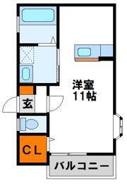 ホワイトショコラ二日市の間取り画像