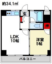 リバーサイド三和の間取り画像