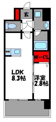 ブランシエスタ千早RJRの間取り画像