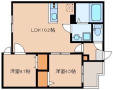 ジリオ名島の間取り画像