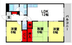 サンハイツ公園通りの間取り画像