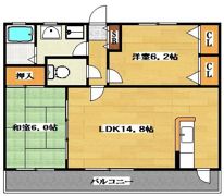 ESTAS小田部の間取り画像