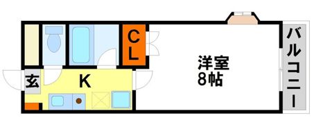 プロスペール通古賀IIIの間取り画像