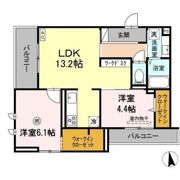 D-ROOM室見の間取り画像
