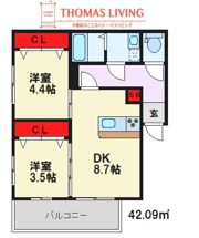 リテラス筑紫の間取り画像